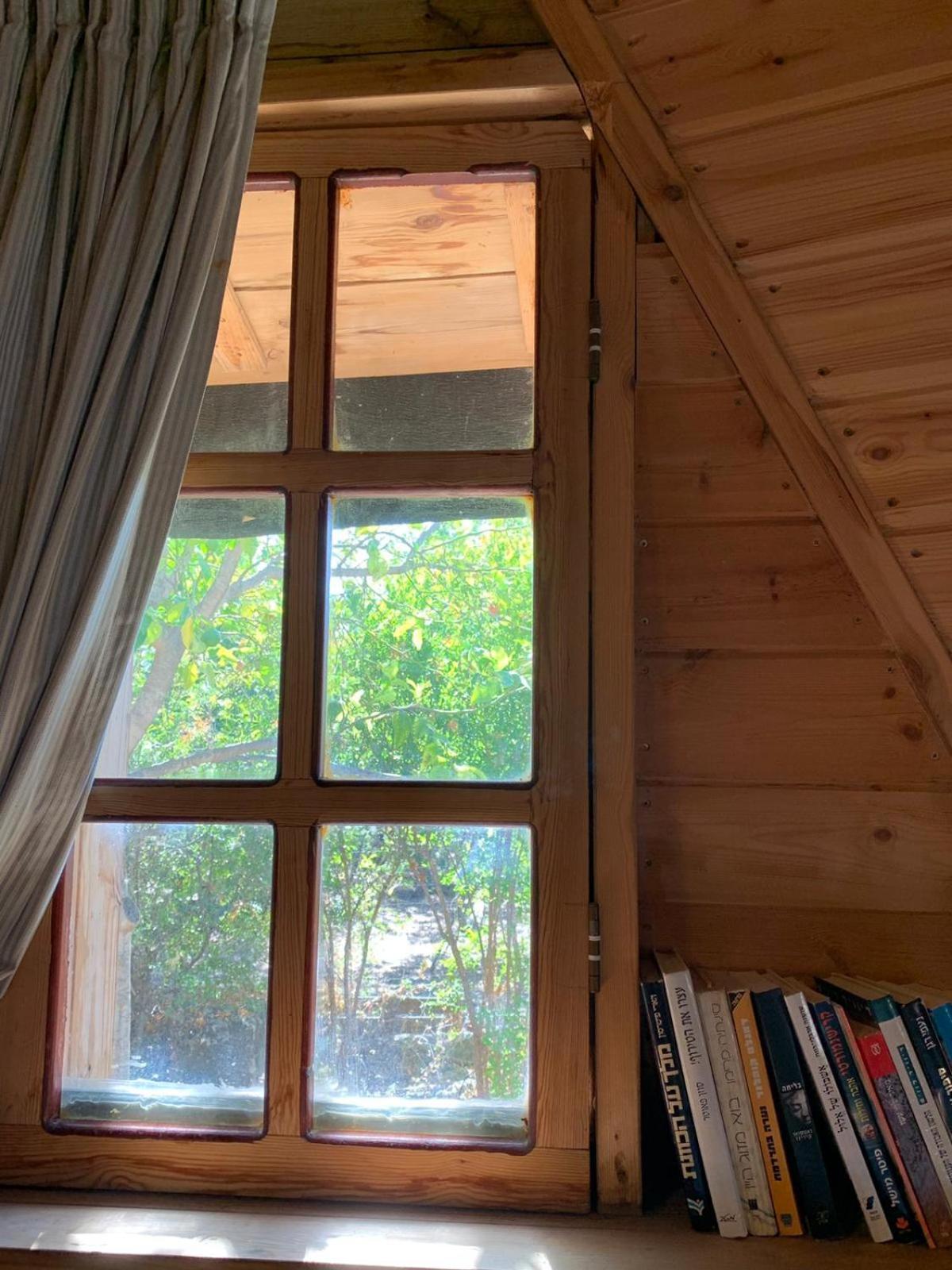 בקתת עץ בחורש במנות - דום גיאודזי - Wooden Cabin In Manot Экстерьер фото